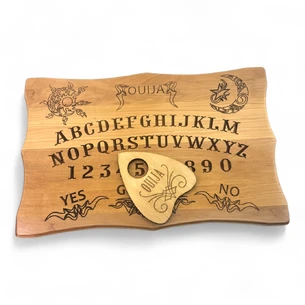 Спиритическая доска OUIJA Эксклюзивная светлая, на английском языке (46×29×1,8см),разная,массивная.
