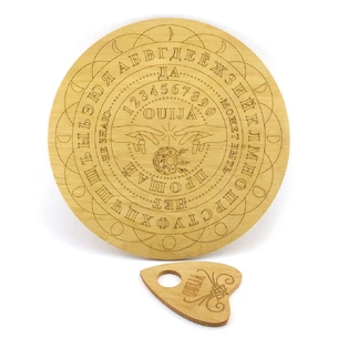 Спіритична дошка OUIJA(d=36,5см×0,8см) кругла, покрита лляною олією з бджолиним воском.