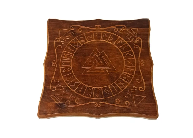 Фото 1 - Runic altar Exclusive (29×29×1.8 cm), solid wood, carving