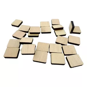 Runes For activation without an image 25 dice. (3.1×2.7×0.7 cm) solid wood