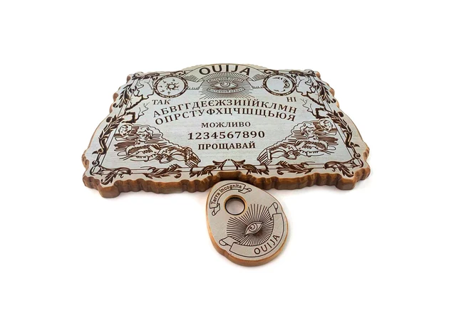 Фото 1 - Spirit board Exclusive antique in Ukrainian language (48.5×29×2.4 cm), different, solid wood