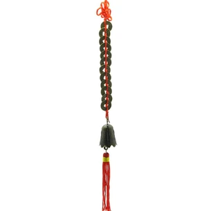 Money stream with a bell (1.5 cm 12 coins) (31 cm)