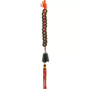 Money stream with a bell (1.5 cm 12 coins) (31 cm)