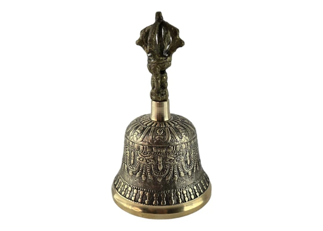 Фото 1 - Chakra bronze bell (№1) (d-7.1, h-12 cm) (Nepal) (245 gr.)
