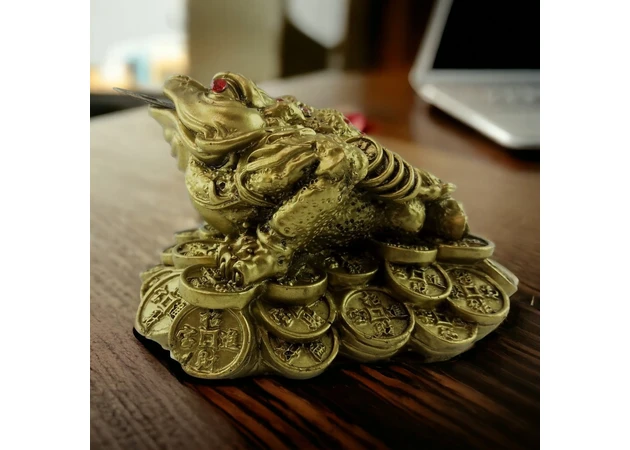 Фото 1 - Frog on coins (6.8 x 8.5 x 10.4 cm)
