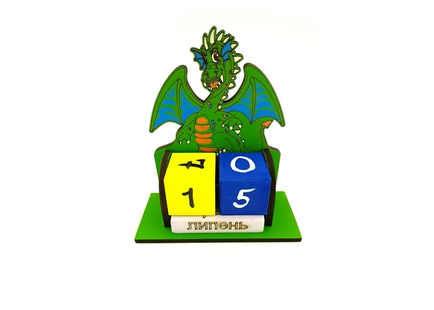 Фото 1 - Perpetual calendar Dragon (165x145x60 mm)