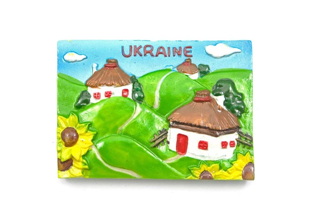 Фото 1 - Магнит Украина (7х5х1,5 см) (W1002)