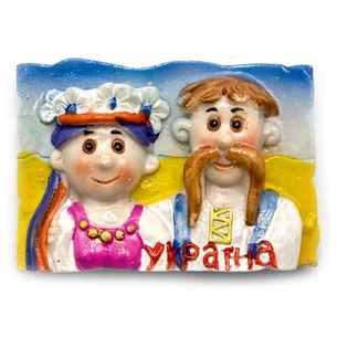 Магнит Украинец с украинкой (20/уп) (6х4 см)