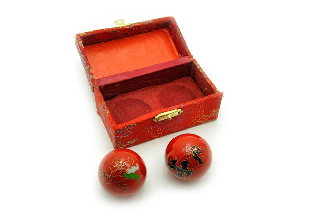 Фото 1 - Red Phoenix and Dragon musical massage balls (d-4 cm)