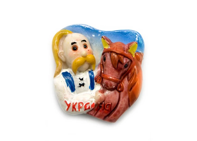 Фото 1 - Magnet Cossack with a horse (20/pack) (5x5.5 cm)