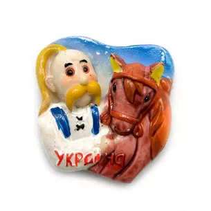 Магніт Козак з конем (20 / уп) (5х5,5 см)