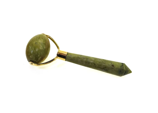Фото 1 - Jade roller massager with a handle (17x7x3.5 cm)