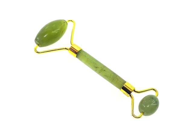 Фото 1 - Jade double roller massager with a handle in a Fine case (14.5x5.5x2 cm)