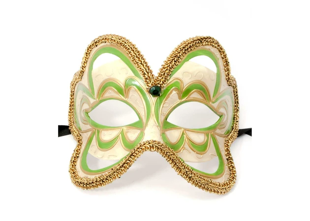 Фото 1 - Venetian green mask (15.5x13.5x10 cm)