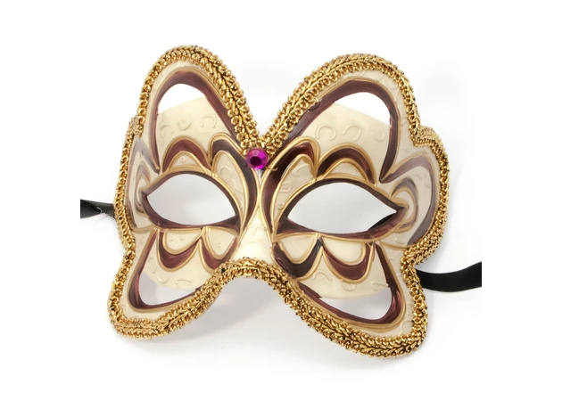 Фото 1 - Brown Venetian mask (15.5x13.5x10 cm)