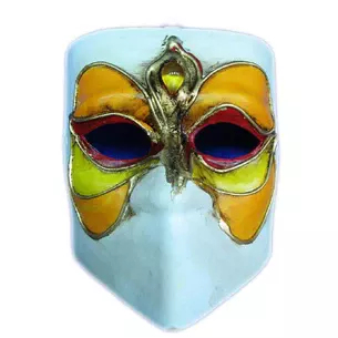 Venetian papier-mâché carnival mask (16.5 cm)