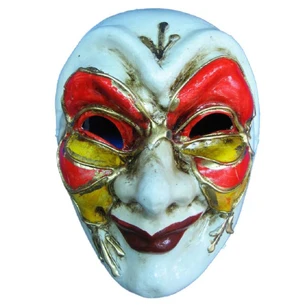 Venetian papier-mâché carnival mask (24.5 cm)