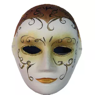 Venetian papier-mâché carnival mask (25 cm) B