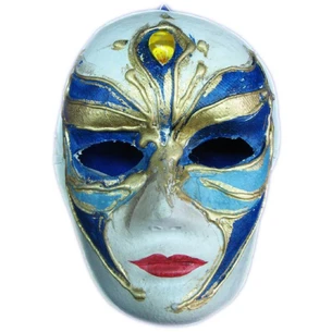 Venetian papier-mâché carnival mask (25 cm)D