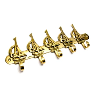 Key hanger for clothes bronze Sailboats (26x9, 5x2 cm)
