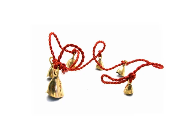 Фото 1 - Bronze bells on a rope (6 pcs) (120 cm)