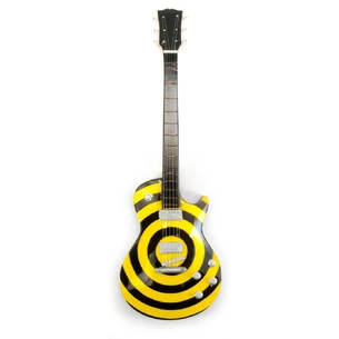 Guitar miniature wood (24.5x8x1.5 cm)