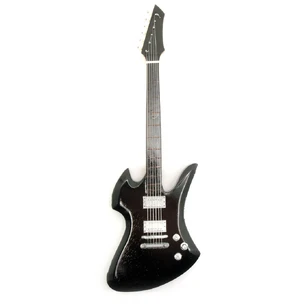 Black wood miniature guitar (24x8x1.5 cm)