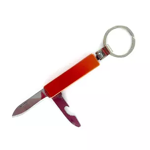 Keychain knife with folding orange knife (2 in 1) (9.5x3x1cm)