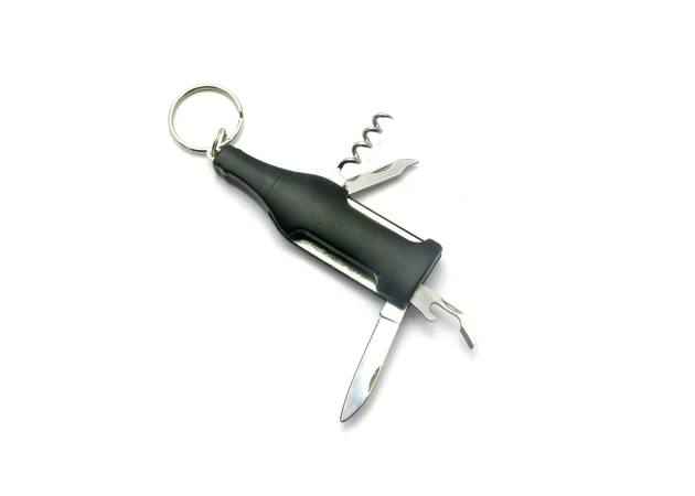 Фото 1 - Keychain knife, corkscrew with a set of tools Bottle (4 in 1) (11x2.5x1cm)
