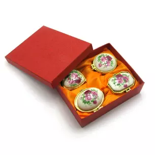 Ceramic boxes (no. 4 pcs) (13.5x11x4 cm)