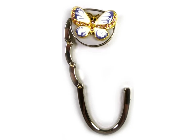 Фото 1 - Bag holder for women's handbag Butterfly-Lock white-blue (6.5x4.5x1.5 cm)