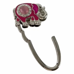 Bag holder for women's handbag Slon-Zamok pink (7.5x5x1.5 cm)