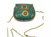 Фото 2 - Bronze handbag with corals and turquoise (13.5x10x5 cm)
