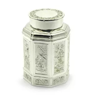Баночка для чаю метал (11х7,5х7,5 см)