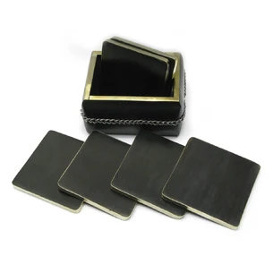 Ebony cup holder (11x8.5x8.5 cm)