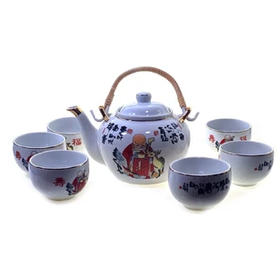 Porcelain service (TSR6022) 1 teapot + 6 cups Shousin (200/800 ml, cup/teapot)