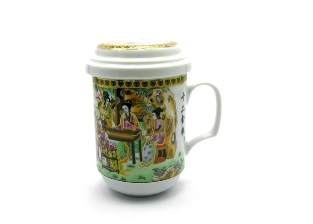 Фото 1 - Brewing cup with sieve (330 ml.)(BFC75) Geisha (h-13cm, d-7.5cm)