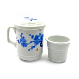 Brewing cup with strainer (230ml) (SFC1052) Sakura (H-11cm, D-6.5cm)