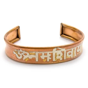 Mantra copper bracelet