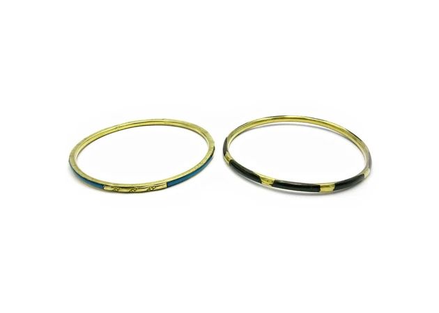 Фото 1 - Copper bracelet with bone inserts