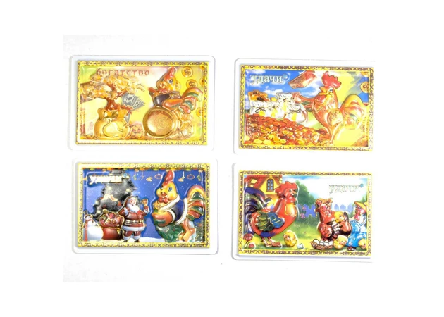 Фото 1 - Rooster magnet (9x6 cm).