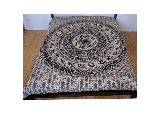 Фото 1 - Elephants cotton bedspread (230x205 cm)