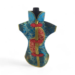Turquoise Kimono bottle cover (28x25 cm)