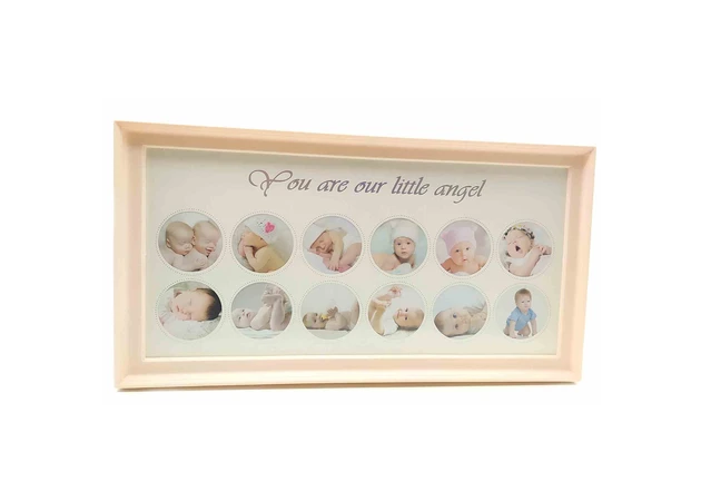 Фото 1 - Photo frame for newborns for girls (39x20x2 cm)