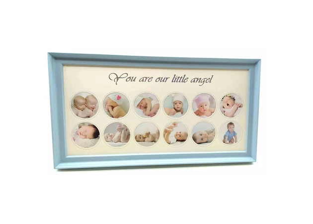 Фото 1 - Photo frame for newborns (39x20x2 cm) blue
