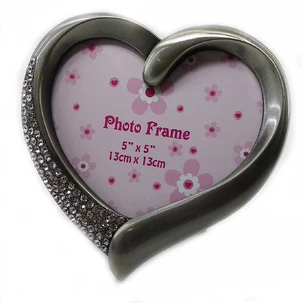 Photo frame Heart (photo 13x13 cm) (14.5x13.5x2 cm)