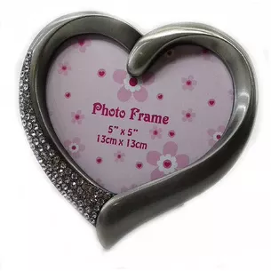 Photo frame Heart (photo 13x13 cm) (14.5x13.5x2 cm)