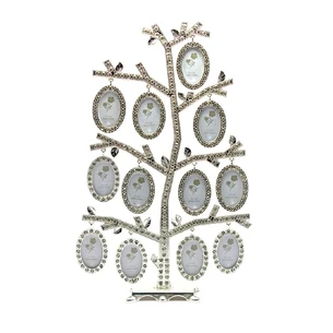 Photo frame with rhinestones Family tree (12 photos) (29x18x5.5 cm)