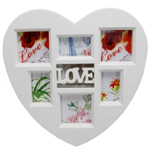 Photo frame for 6 photos (photo 10x10 cm 6.5x4.5 cm) (29.5x29.5x2 cm)