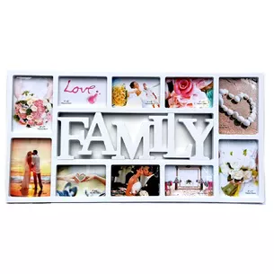 Photo frames (10 photos) (photo 18x13 cm 15x10 cm) (73x37x2 cm)
